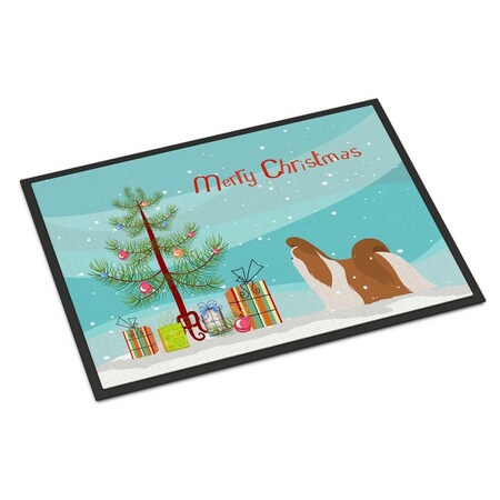 Carolines Treasures Shih Tzu Merry Christmas Tree Indoor or Outdoor Mat, 24 x 36 BB2964JMAT